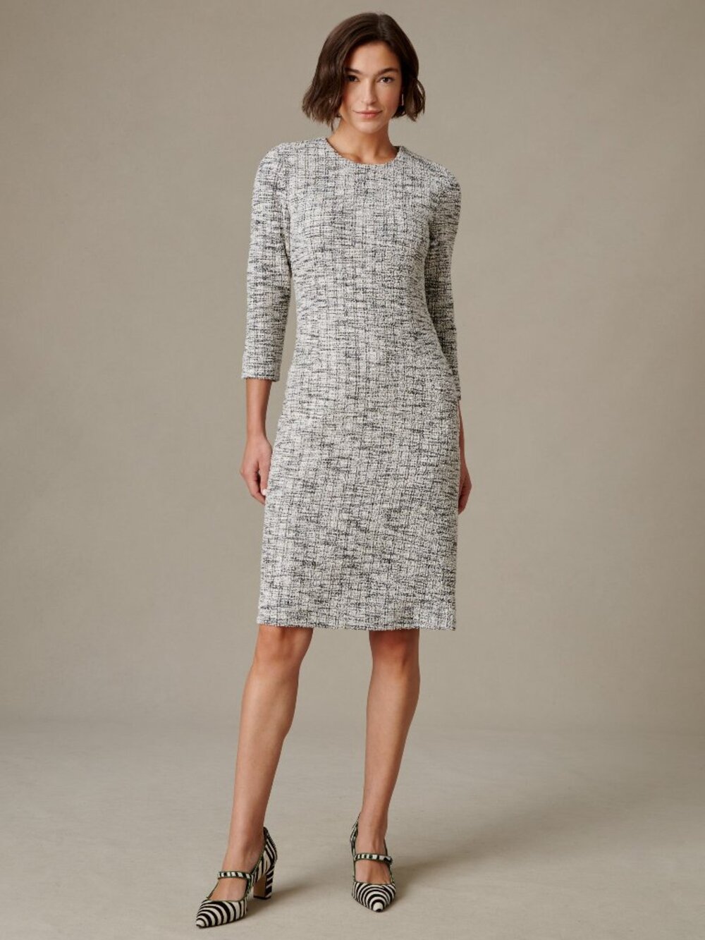 J McLaughlin Catalyst Bouclé Dress - Black/Off White NEW